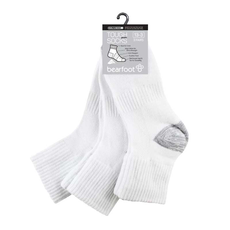 White Sports Socks 3pk
